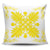 Hawaiian Quilt Maui Plant And Hibiscus Pattern Pillow Covers - Yellow White - AH One Size Yellow - Polynesian Pride