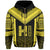 Hawaiian Kanaka Polynesian Zip up Hoodie Active Yellow - Polynesian Pride