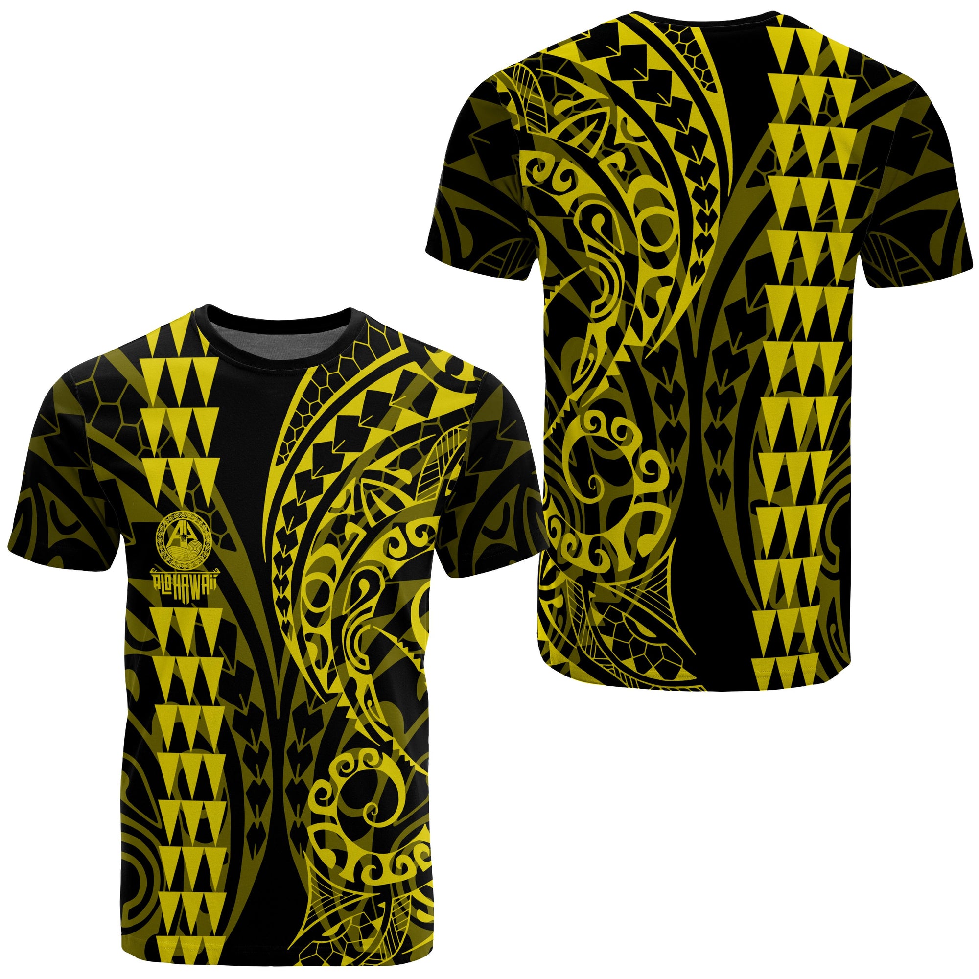 Hawaii Kakau Polynesian T Shirt Pre BFCM 2020 Yellow Unisex Yellow - Polynesian Pride