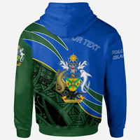 Solomon Islands Hoodie Custom Symmetrical Lines - Polynesian Pride