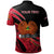 Papua New Guinea Polo Shirt Custom Symmetrical Lines - Polynesian Pride