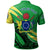 Cook Islands Polo Shirt Custom Symmetrical Lines - Polynesian Pride