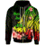 Tonga Custom Zip Hoodie Reggae Polynesian Hibiscus Pattern Style Unisex Reggae - Polynesian Pride