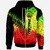 Palau Zip Hoodie Reggage Color Symmetry Style Unisex Black - Polynesian Pride