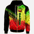 Samoa Zip Hoodie Reggage Color Symmetry Style Unisex Black - Polynesian Pride