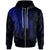 Niue Custom Zip up Hoodie Polynesian Wings (Blue) Unisex Blue - Polynesian Pride