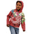 Wallis and Futuna Polynesian Zip up Hoodie Summer Plumeria (Red) - Polynesian Pride