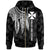 Wallis and Futuna Zip up Hoodie Polynesian Wings White Unisex Black - Polynesian Pride