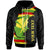 Hawaii Custom Zip up Hoodie Wrap Flag and Polynesian Paterns Unisex Black - Polynesian Pride