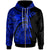 Polynesian Tonga Zip up Hoodie Maui Moana Tattoo with Seal Tonga Unisex Blue - Polynesian Pride