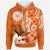 Tahiti Zip up Hoodie Tahitians Spirit Unisex Orange - Polynesian Pride