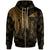 Tokelau Polynesian Zip up Hoodie Polynesian Wings (Golden) Unisex Golden - Polynesian Pride