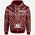 Samoa Zip up Hoodie Samoa Seal In Polynesian Tattoo Style (Red) Unisex Red - Polynesian Pride