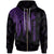 Wallis and Futuna Zip up Hoodie Polynesian Wings Purple Unisex Purple - Polynesian Pride