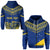 Custom Tokelau Rugby Zip Hoodie Impressive Sport LT13 Unisex Blue - Polynesian Pride