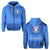 APIFOOU COLLEGE Zip Hoodie Polynesian Tonga Unisex Blue - Polynesian Pride