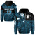 Custom Polynesian Rugby Zip Hoodie Love Blue Custom Text and Number Unisex Blue - Polynesian Pride