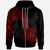 Polynesian Zip Hoodie Polynesian Patterns Red Color Unisex Black - Polynesian Pride