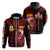 Custom Kolisi Tonga Atele Old Boys Zip up Hoodie Red Lions LT7 - Polynesian Pride