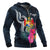 Tonga Polynesian Zip up Hoodie Tropical Flower - Polynesian Pride