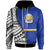 Nauru Zip up Hoodie Coat of Arm and Polynesian Patterns Unisex Blue - Polynesian Pride