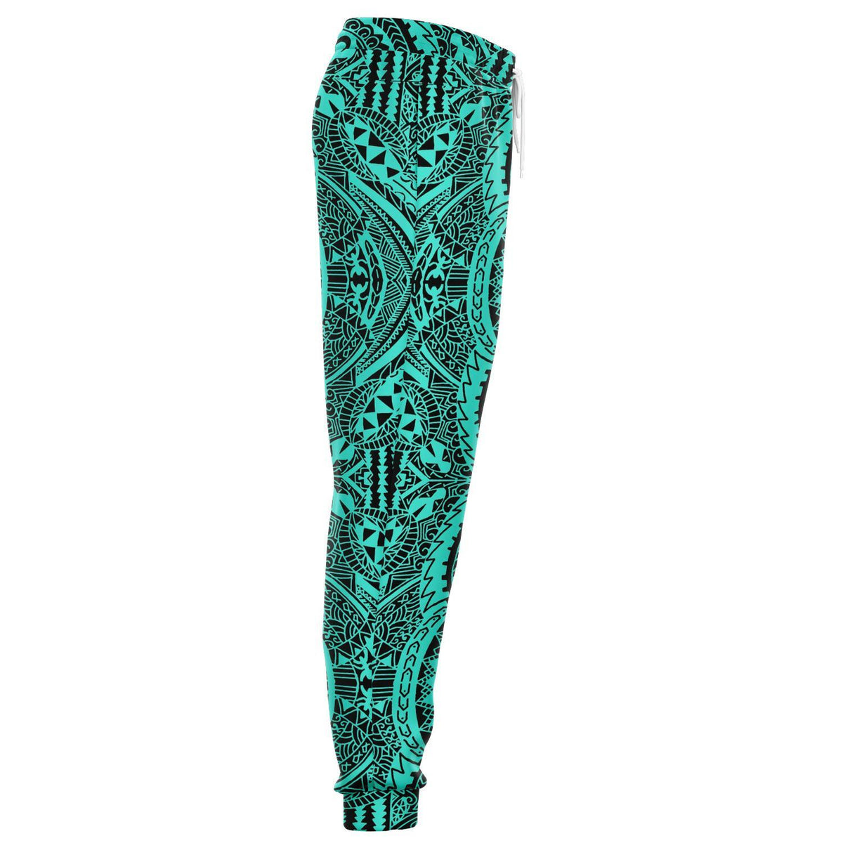 Polynesian Symmetry Turquoise Joggers - Polynesian Pride
