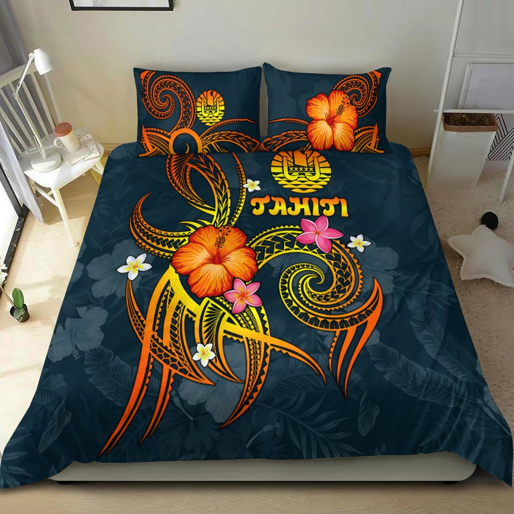 Polynesian Tahiti Bedding Set - Legend of Tahiti (Blue) Blue - Polynesian Pride