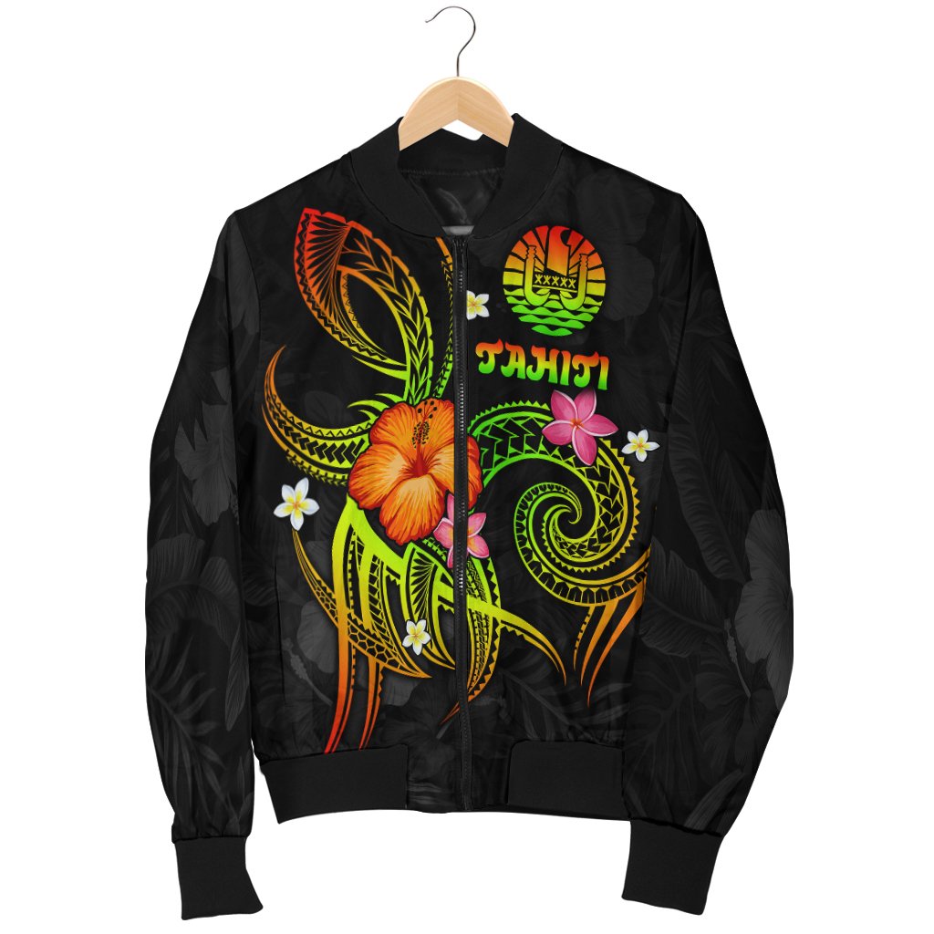 Polynesian Tahiti Men's Bomber Jacket - Legend of Tahiti (Reggae) - Polynesian Pride