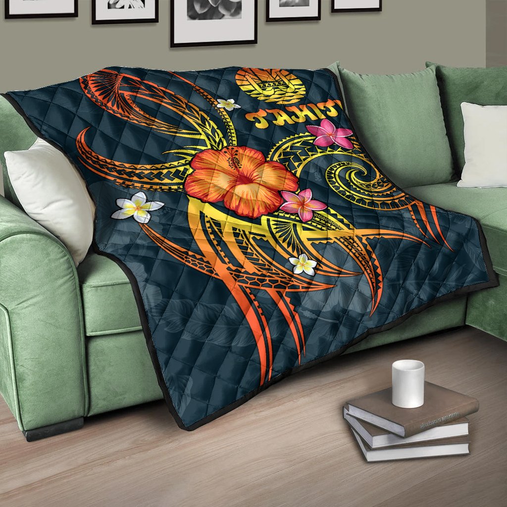 Polynesian Tahiti Premium Quilt - Legend of Tahiti (Blue) - Polynesian Pride