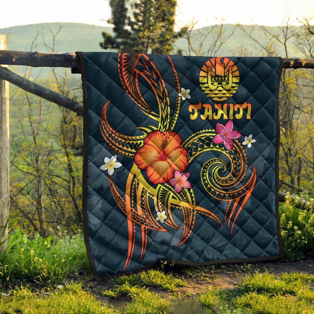 Polynesian Tahiti Premium Quilt - Legend of Tahiti (Blue) - Polynesian Pride
