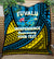 (Custom Personalised) Tuvalu Quilt 44th Independence Anniversary - Tribal Pattern - LT12 Quilt Blue - Polynesian Pride