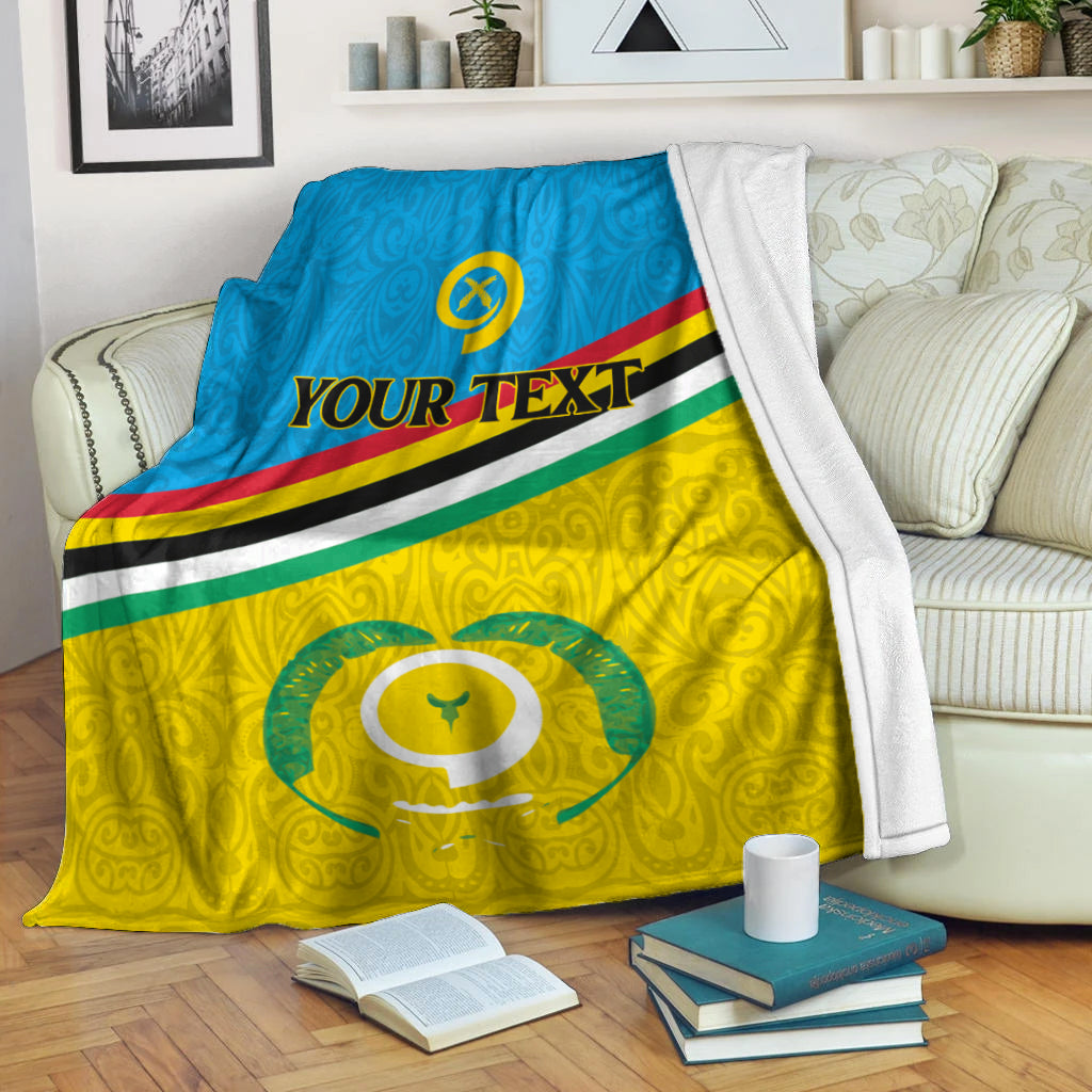 (Custom Personalised) Vanuatu Torba Province Blanket - Flag Style - LT12 White - Polynesian Pride