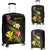 Hawaii Polynesian Custom Personalised Luggage Covers - Plumeria Tribal Black - Polynesian Pride