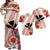 Hawaii Matching Dress and Hawaiian Shirt Kakau Tribal Red Batik Floral Ver.02 LT13 Red - Polynesian Pride