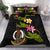 Vanuatu Polynesian Custom Personalised Bedding Set - Plumeria Tribal Black - Polynesian Pride