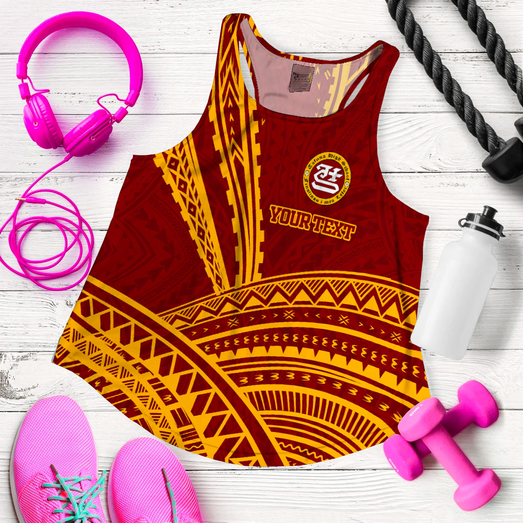 (Custom Personalised) Tafuna High School American Samoa Pride Women Tank Top - LT12 - Polynesian Pride