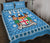 Fiji Quilt Bed Set Pattern - Fijian Tapa Pattern Blue LT13 - Polynesian Pride