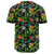 Tropical Pattern With Pineapples, Palm Leaves And Flowers Baseball Jersey - Polynesian Pride