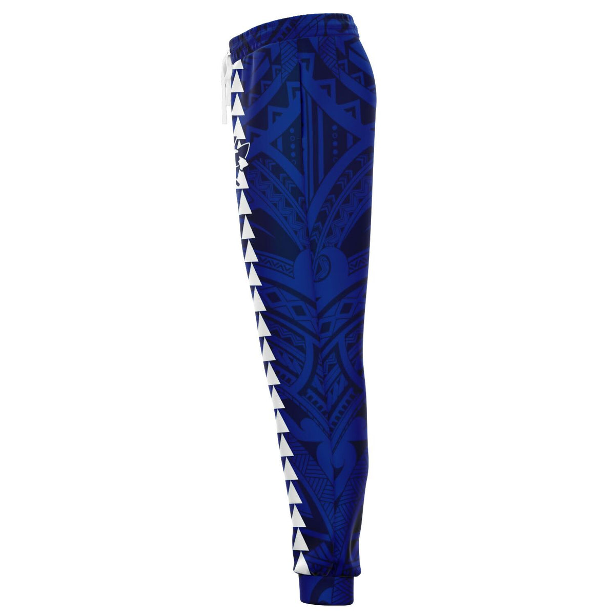 Hawaii Kanaka Map Blue Kakau Joggers - Polynesian Pride