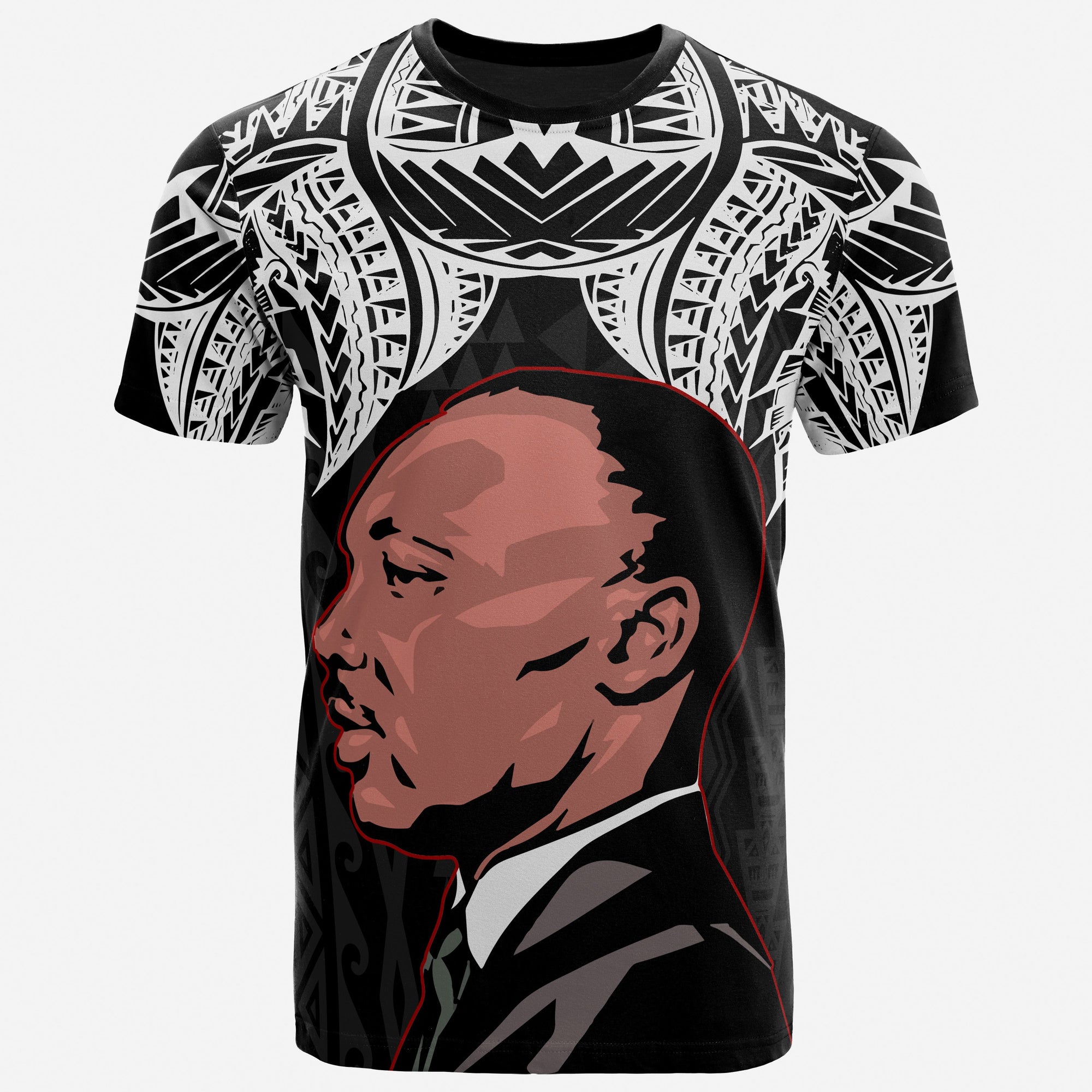 American Samoa Polynesian T Shirt Martin Luther King Jr. Unisex Black - Polynesian Pride