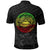 American Samoa Eagle with Seal Polo Shirt Rasta - Polynesian Pride