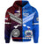 American Samoa Western Samoa Hoodie Together LT8 Zip Hoodie Blue - Polynesian Pride