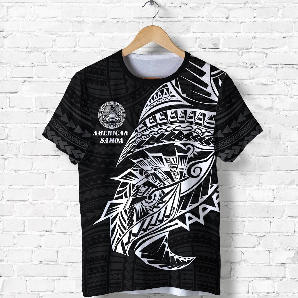 American Samoa Tattoo T Shirt Polynesian Style Unisex Black - Polynesian Pride