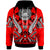 American Samoa Hoodie Tribal Sun Tattoo Red Color Unisex Red - Polynesian Pride