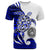 American Samoa Custom T Shirt Mega Turtle Unisex Blue - Polynesian Pride