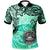 American Samoa Polo Shirt Vintage Floral Pattern Green Color Unisex Green - Polynesian Pride