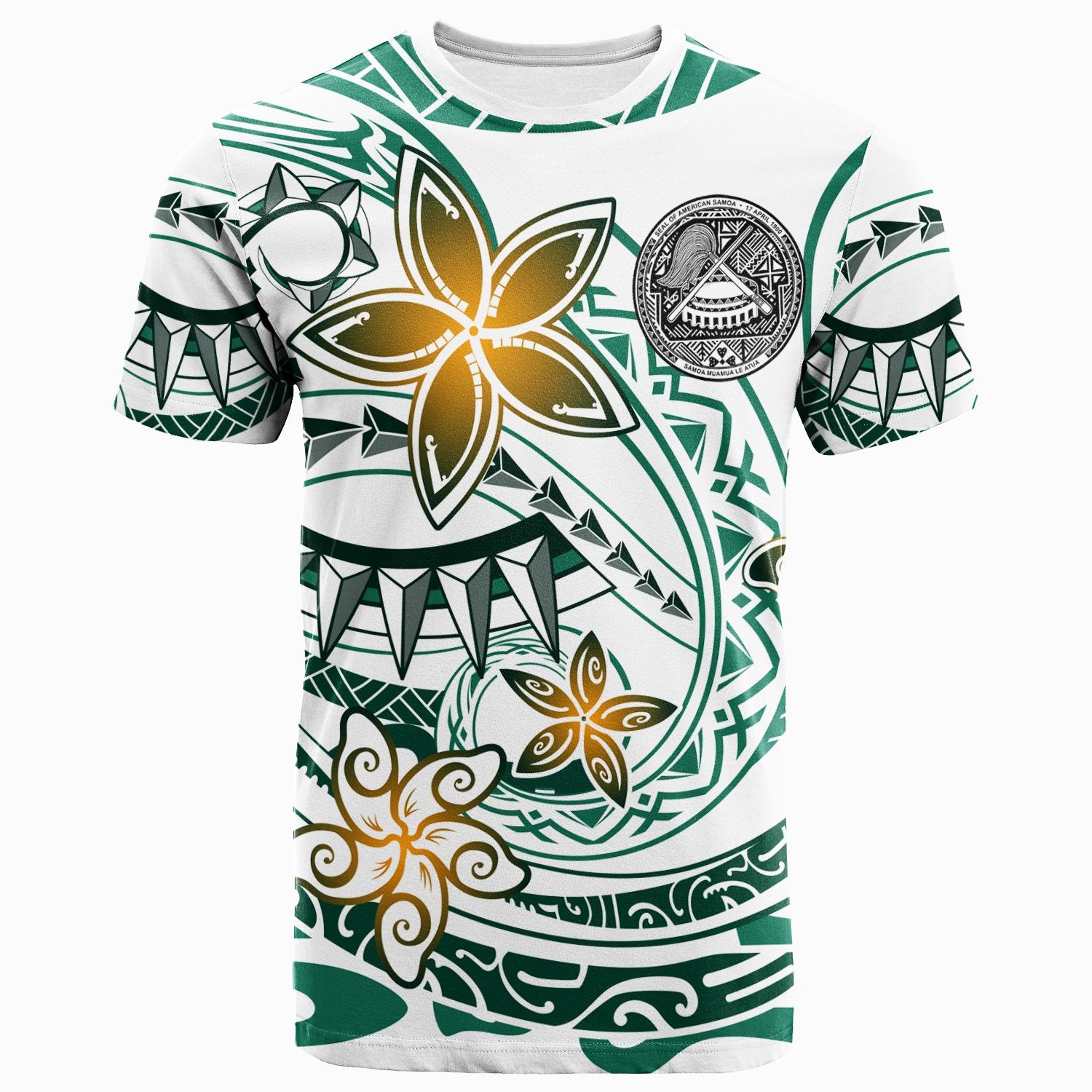 American Samoa T Shirt Spring Style White Color Unisex White - Polynesian Pride