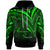 American Samoa Hoodie Green Color Cross Style Unisex Black - Polynesian Pride