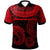 American Samoa Polo Shirt Unique Serrated Texture Red Unisex Red - Polynesian Pride