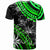 CNMI T Shirt Palm Leaf Texture Green - Polynesian Pride